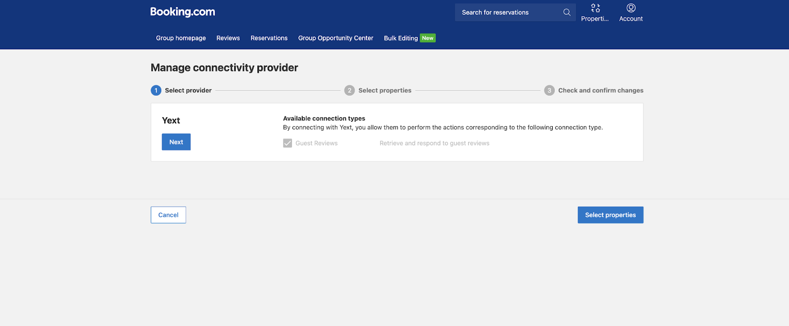 Booking.comでレビューを管理 – Yext Help
