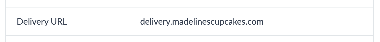 URL de entrega